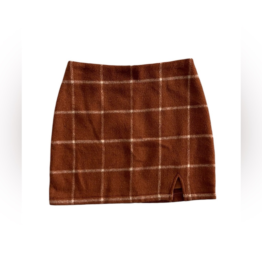 NWT skirt fall plaid small